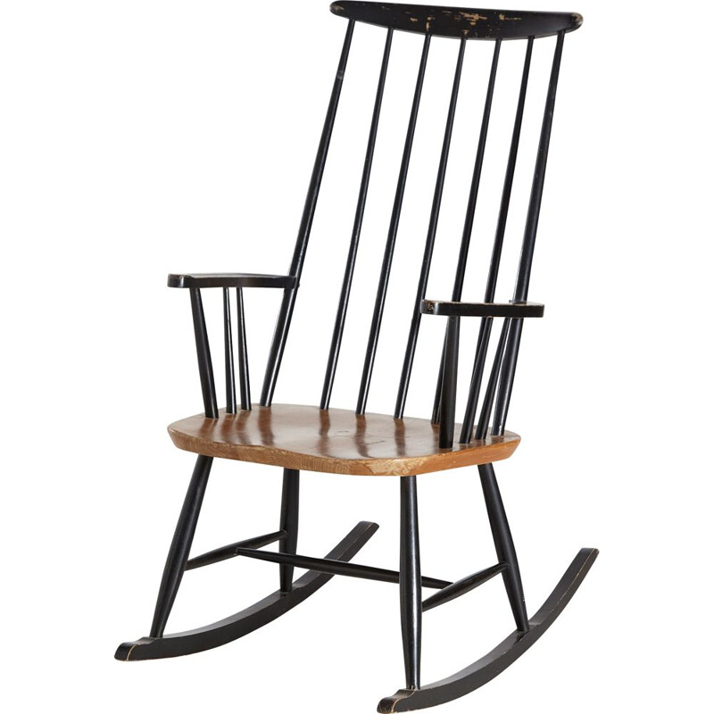 Cadeira de baloiço Grandessa vintage por Lena Larsson, 1960