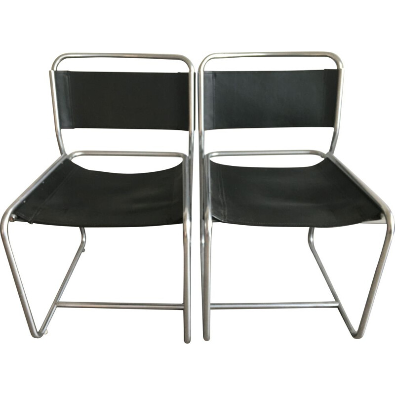 Ein Paar Vintage-Stühle von Claire Bataille