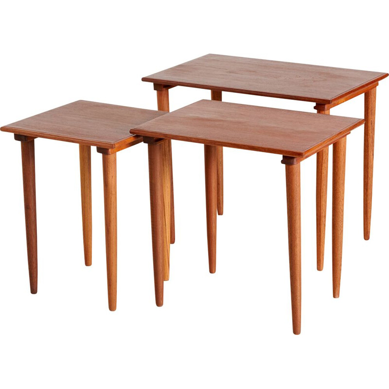 Vintage teak nesting tables, 1960s