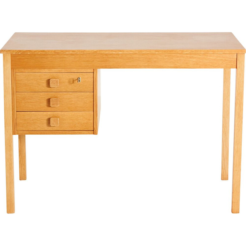 Vintage oakwood desk by Domino, 1960s