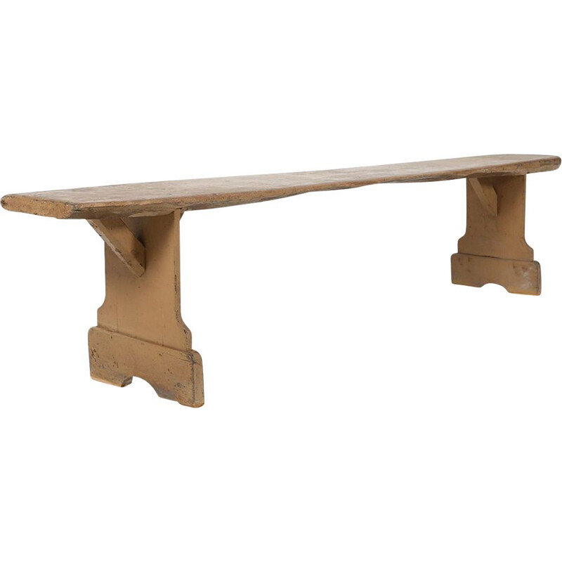 Banc vintage en bois, 1890