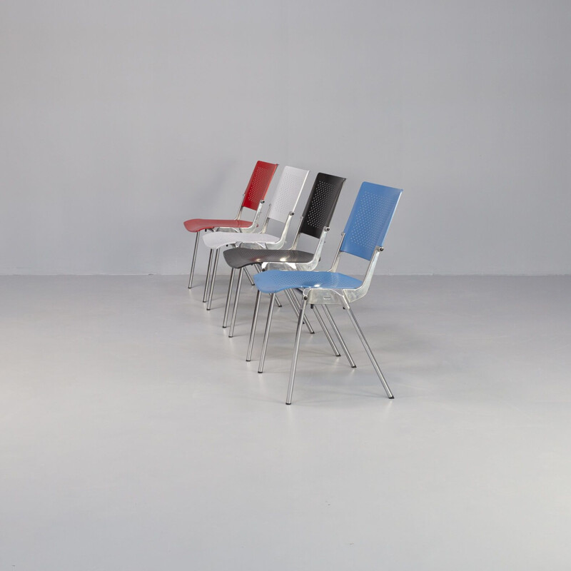 Set di 4 sedie vintage "sento" di Jorgen Kastholm per Dauphin, Germania