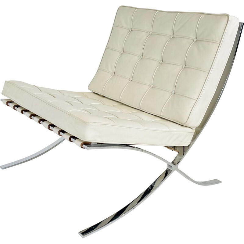 Vintage armchair by Ludwing Mies van der Rohe for Knoll, 1980