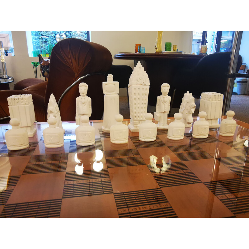 Vintage chess set by R. del Porto and J.B. Marti for Tandem, 1980