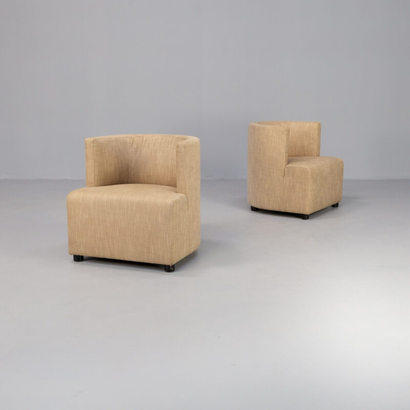 Pair of vintage "mokka 12812" armchairs by Paolo Piva for Wittmann, 2000s