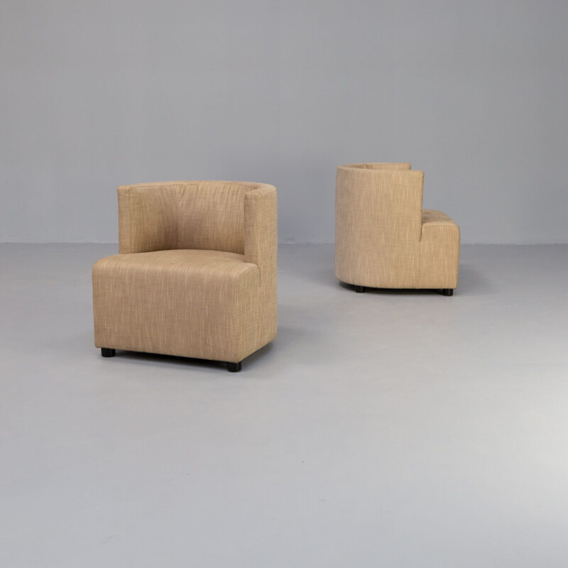 Pair of vintage "mokka 12812" armchairs by Paolo Piva for Wittmann, 2000s
