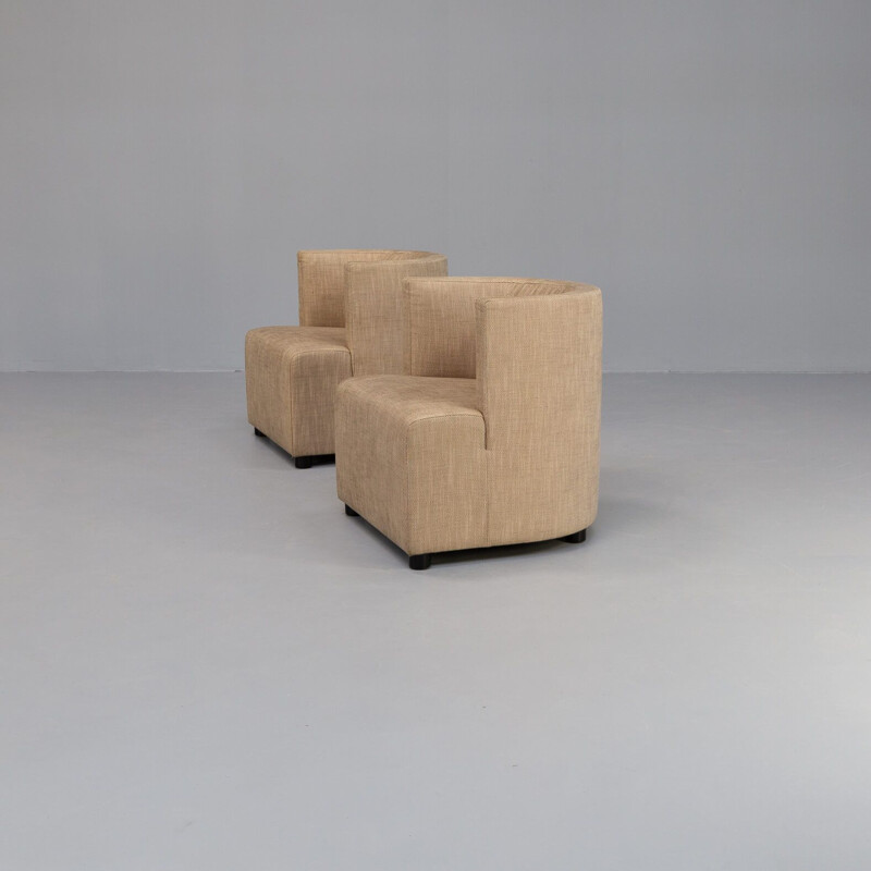 Pair of vintage "mokka 12812" armchairs by Paolo Piva for Wittmann, 2000s