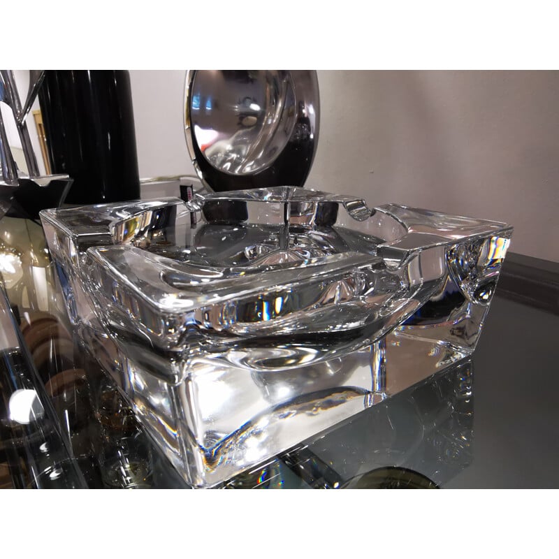 Vintage ashtray in crystal pavé