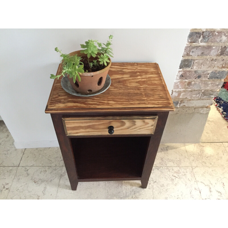 Comodino in legno vintage