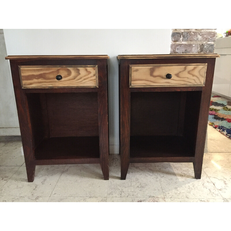 Vintage wood night stand