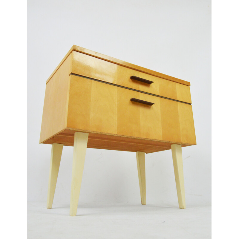 Vintage wood chest of drawers, 1970s