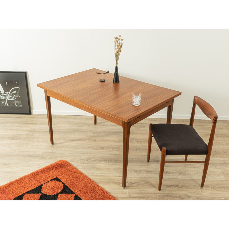 Vintage walnut table from Lübke, Germany 1960