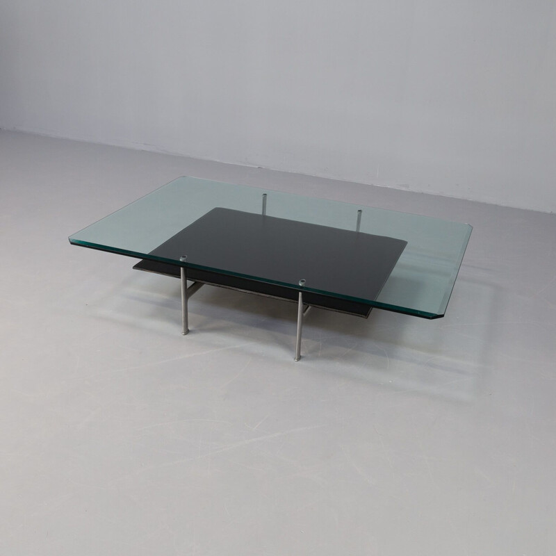 Vintage two tier "Diesis" coffee table by Antonio Citterio for B&B Italia, 1970s