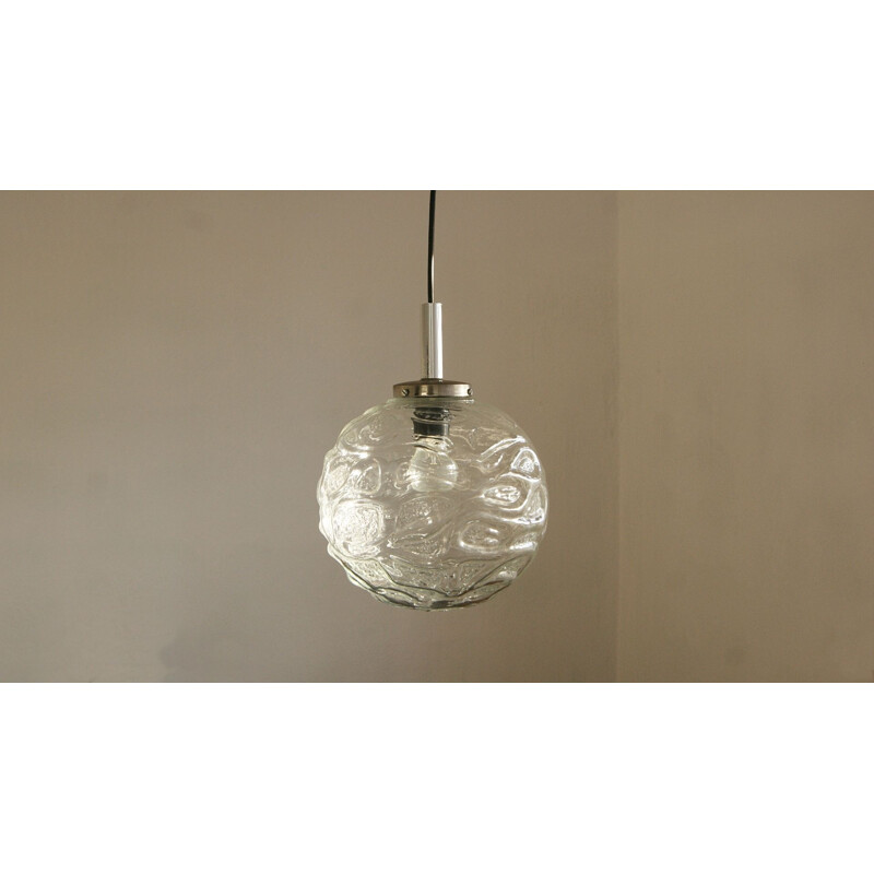 Vintage glass ball pendant lamp