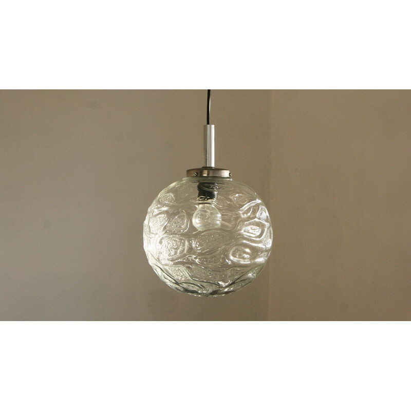 Vintage glass ball pendant lamp