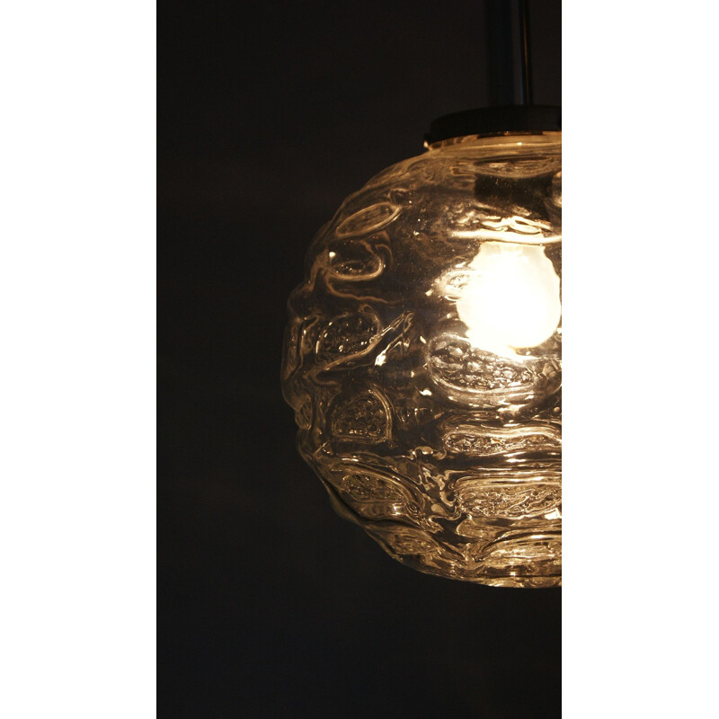 Vintage glass ball pendant lamp