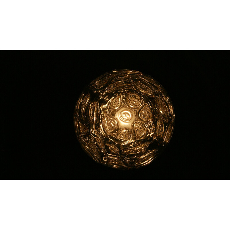 Vintage glass ball pendant lamp