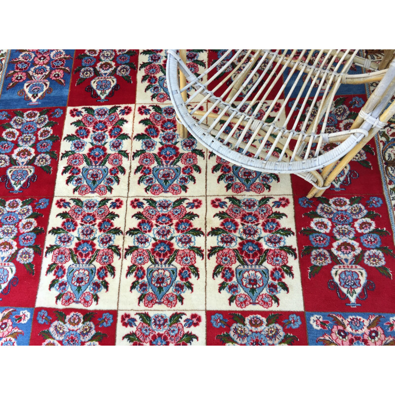 Vintage Perzisch tapijt genaamd Mood in wolfluweel