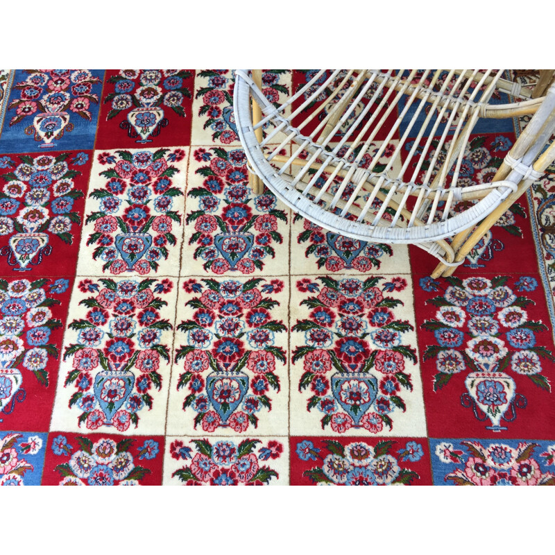 Vintage Persian rug called Mood in wool velvet