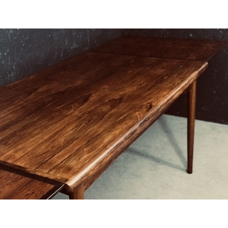 Table à rallonge danoise vintage en palissandre, 1960