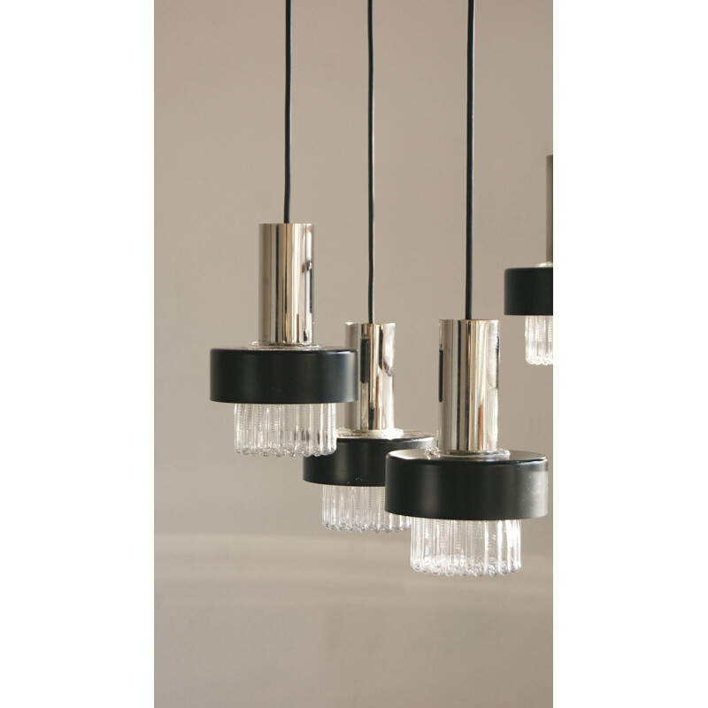 German vintage Cascading pendant lamp by Staff, 1960s