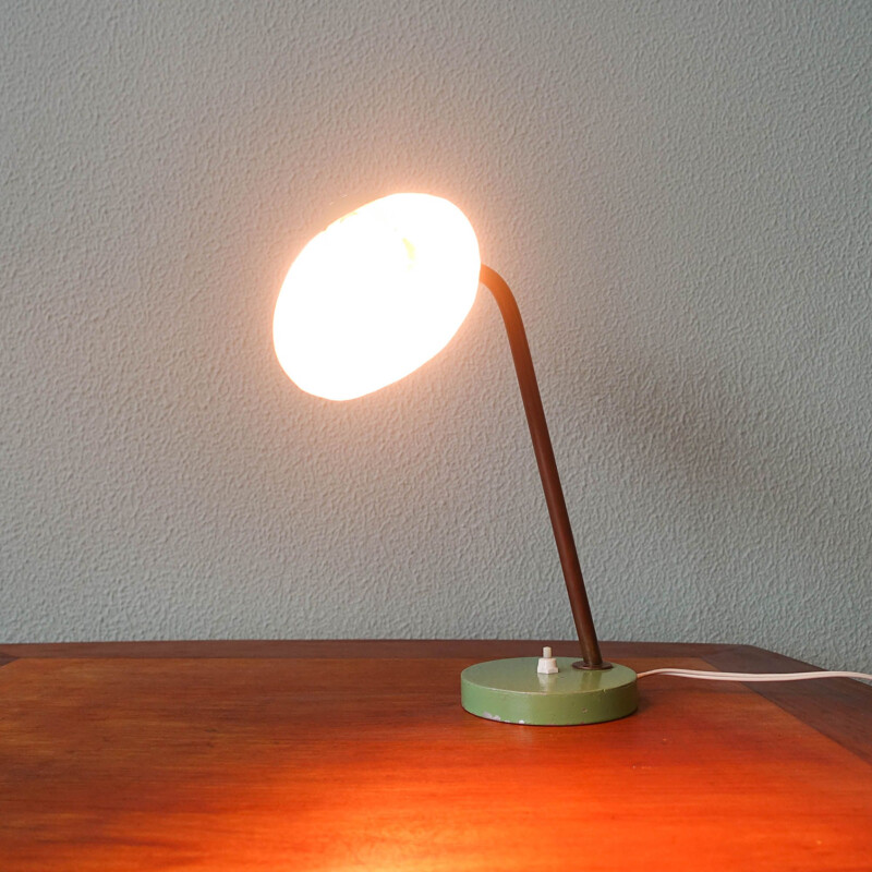 Italian mid-century green table lamp, 1950s