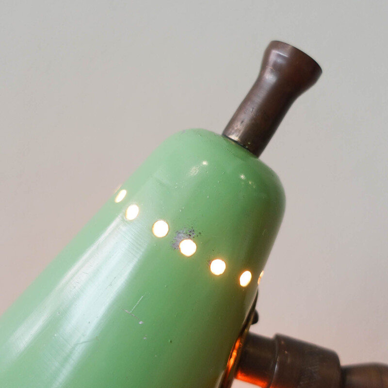 Italian mid-century green table lamp, 1950s