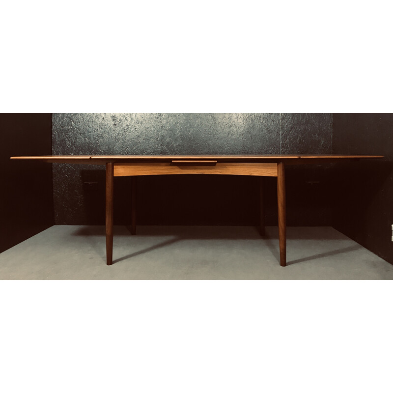 Mid century teak extending table, Denmark 1960s