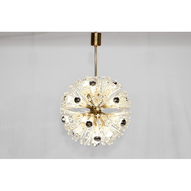 Rupert Nikoll "Snowball" chandelier in glass, Emil STEJNAR & Robert NIKOLL - 1950s