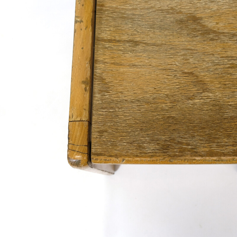 Silla infantil vintage, toda de madera, 1960-1970