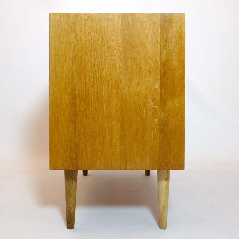 Vintage Scandinavian light wood chest of drawers, 1970