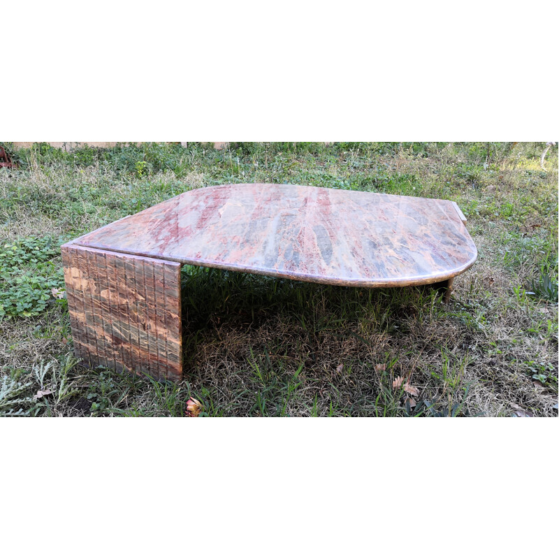 Vintage marble coffee table from Roche Bobois, 1970