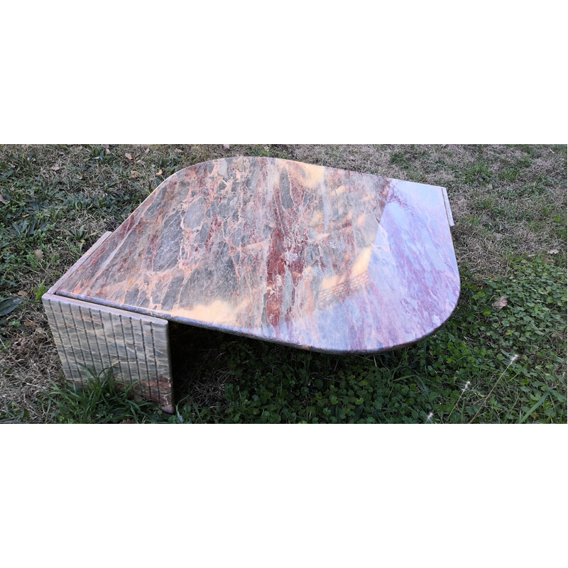Vintage marble coffee table from Roche Bobois, 1970