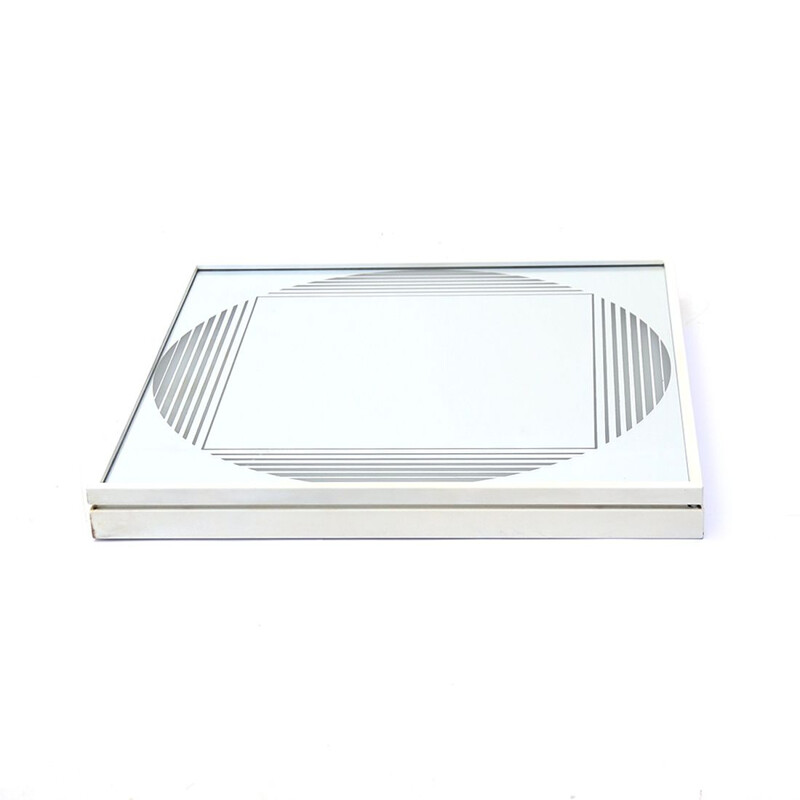 Miroir lumineux vintage de Gianni Celada pour Fontana Arte, 1970