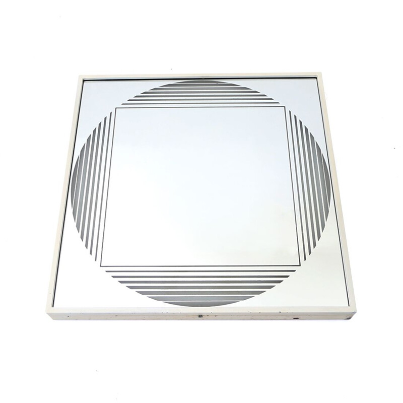 Vintage illuminated mirror by Gianni Celada for Fontana Arte, 1970s