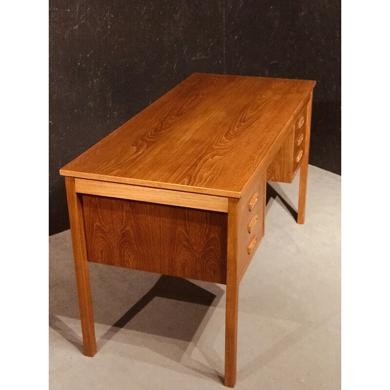 Mid century Danish teak desk, 1960s