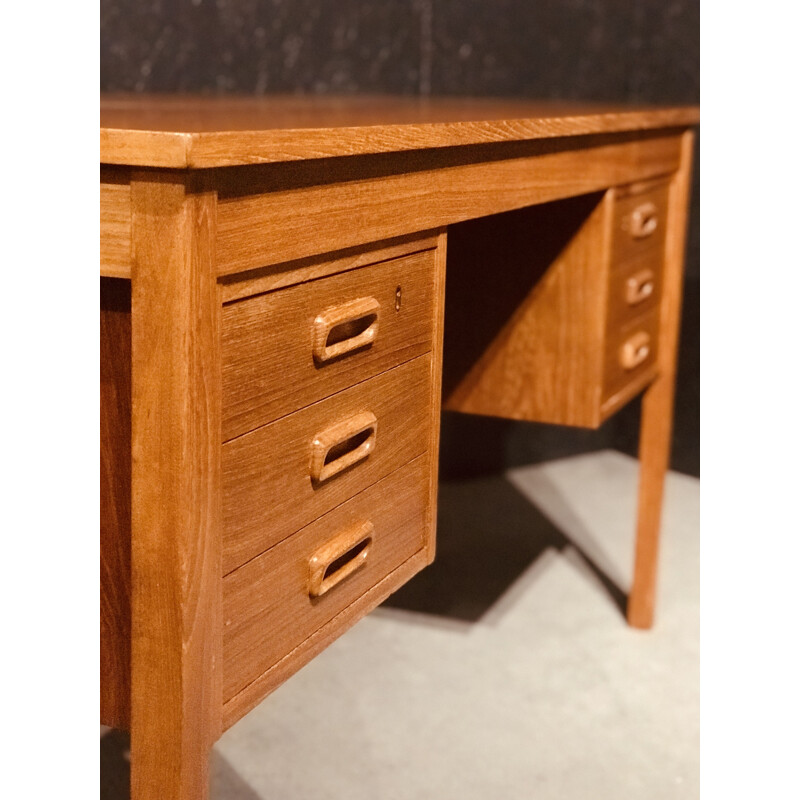 Mid century Danish teak desk, 1960s