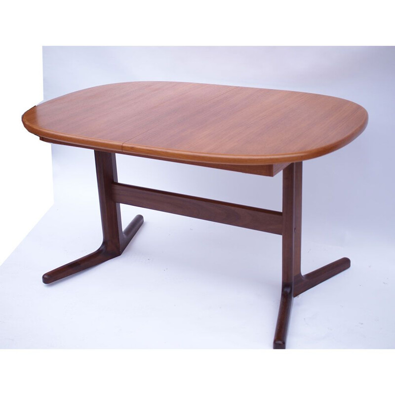 Scandinavian Danish vintage oval table, 1960