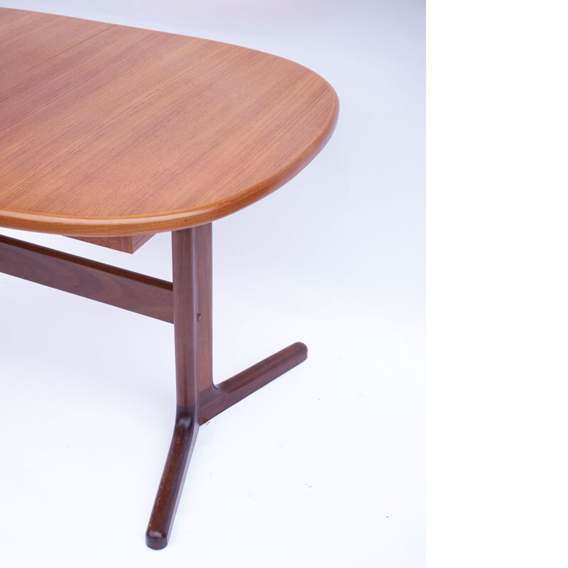 Scandinavian Danish vintage oval table, 1960