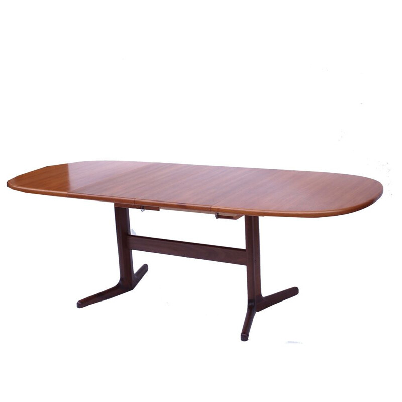 Scandinavian Danish vintage oval table, 1960