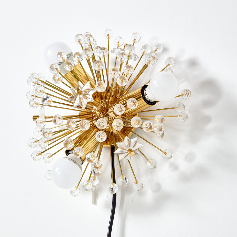 Vintage Snowflake wall lamp by Emil Stejnar for Rupert Nikoll, 1960s