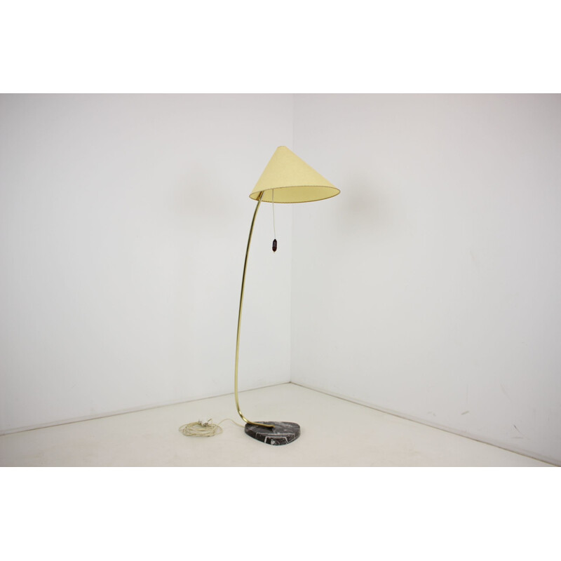 Mid century floor lamp marble base