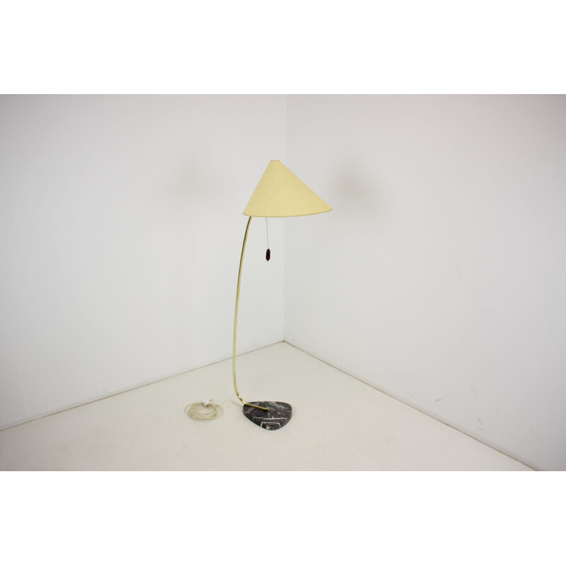 Mid century floor lamp marble base