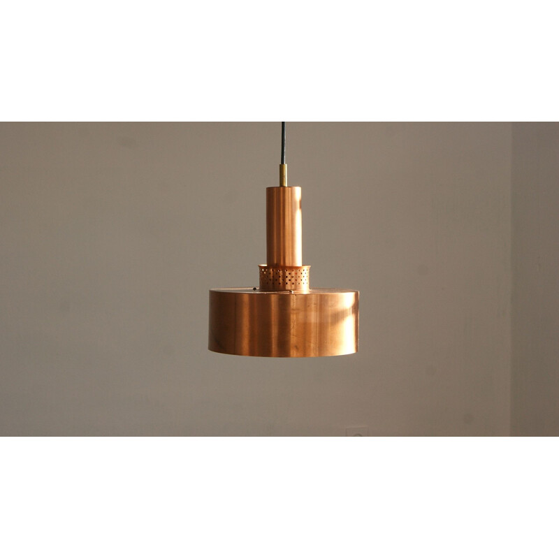 Vintage copper T292 pendant lamp by Hans-Agne Jakobsson for Hans-Agne Jakobsson Ab Markaryd, 1950s