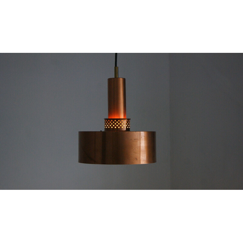 Vintage copper T292 pendant lamp by Hans-Agne Jakobsson for Hans-Agne Jakobsson Ab Markaryd, 1950s