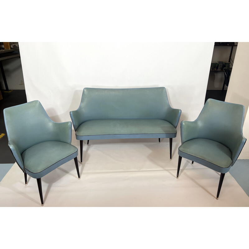 Vintage living room set by Osvaldo Borsani, Italy 1950s