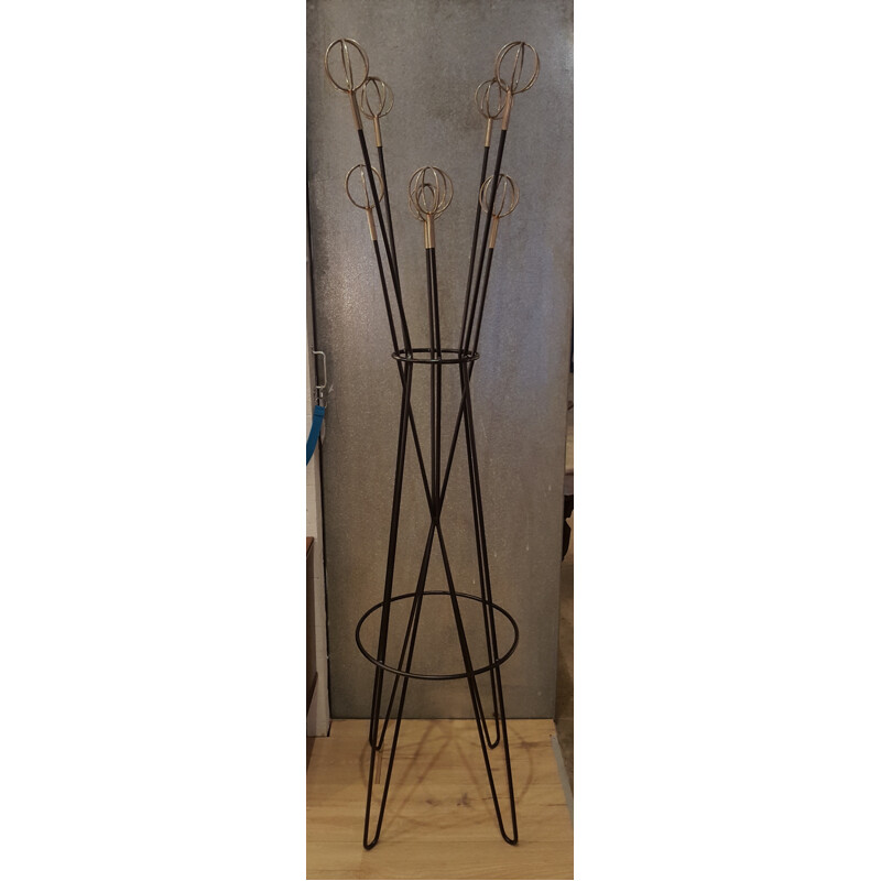 "Géo Astrolabe" vintage coat rack, Roger FERAUD - 1950s