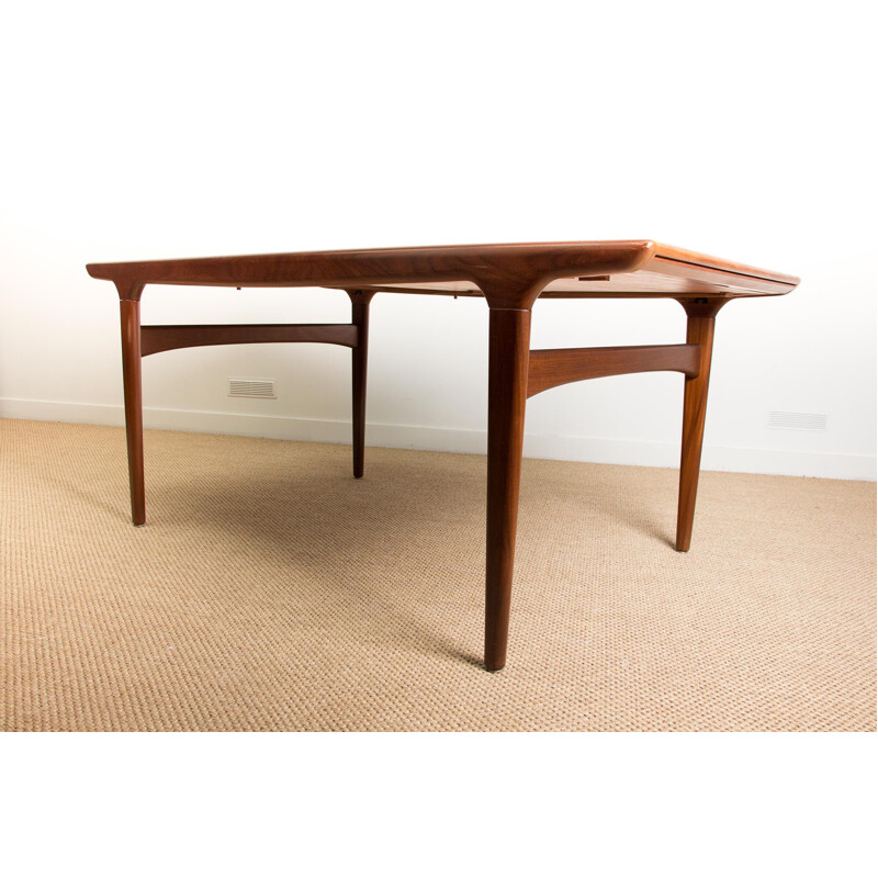 Vintage Danish teak extension table by Johannes Andersen for Uldum Mobelfabrik, 1960