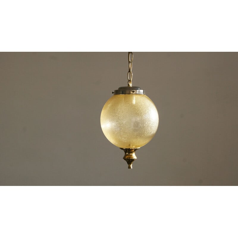 Lámpara colgante de bola de cristal transparente tricapa de alta calidad