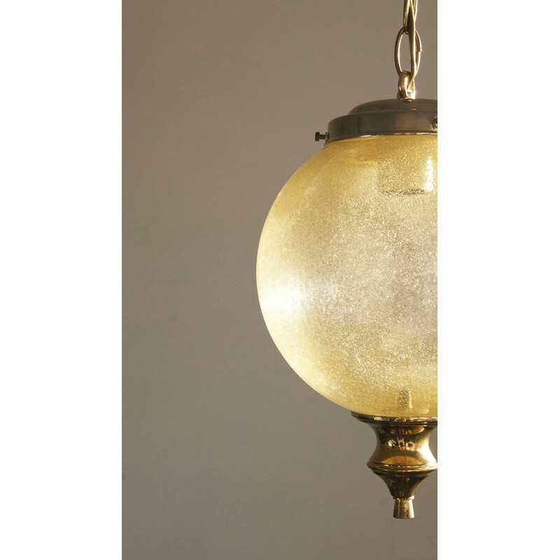 High quality three layer clear glass ball pendant lamp